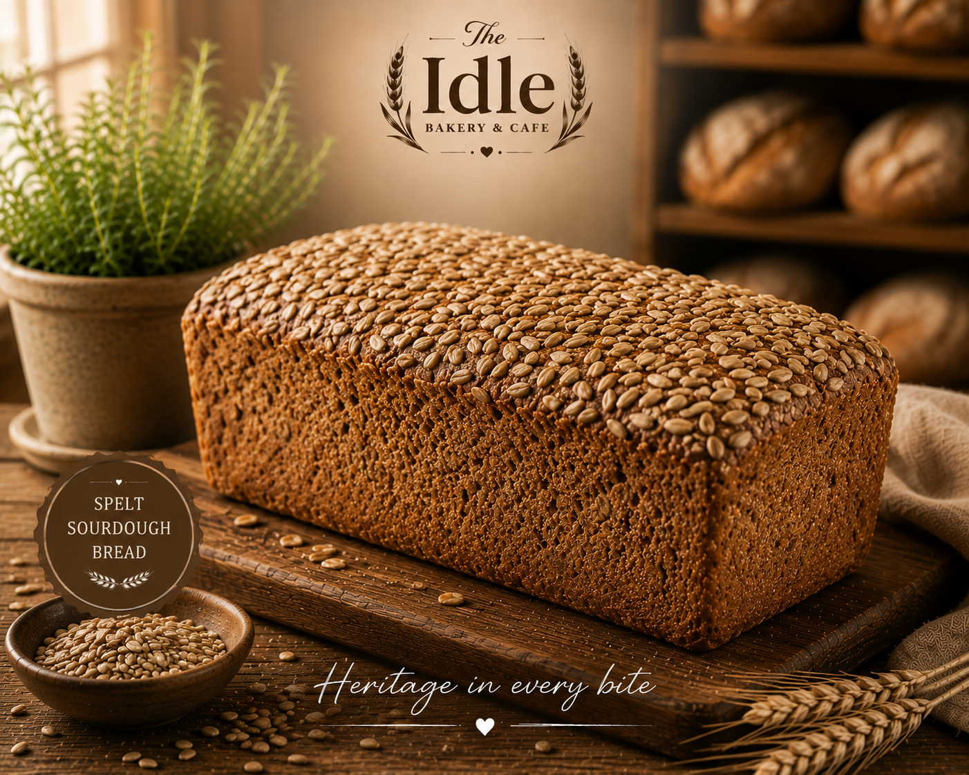 artisan spelt sourdough bread