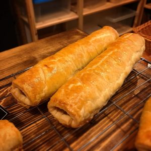 big pork sausage rolls